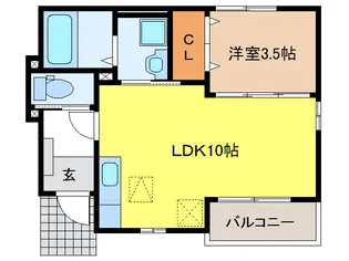 岐阜県岐阜市六条北4【アパート】の間取り