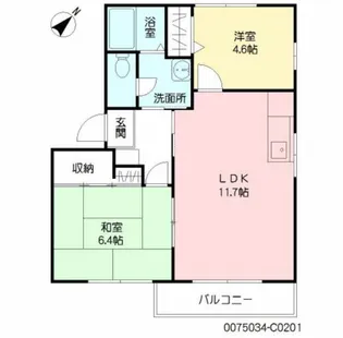 プロフィット天神C棟【2階】の間取り