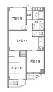 東京都調布市深大寺南町3【マンション】の間取り