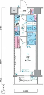 GENOVIA南千住Vskygarden【6階】の間取り