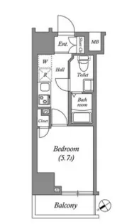 GENOVIAお花茶屋skygarden【3階】の間取り