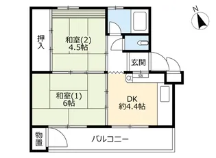 UR常盤平【3階】の間取り