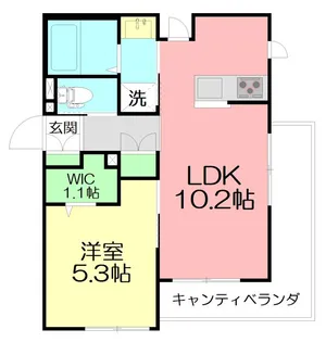 Chalet 片瀬【2階】の間取り