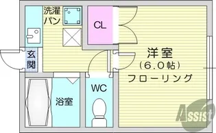 αNEXT南小泉【2階】の間取り