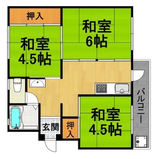 宝梅園1号棟【1階】の間取り