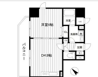 ティーリーフ横浜モデルノ【9階】の間取り