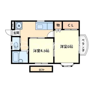 ル・クープル【2階】の間取り