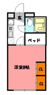 コンフォート明石【2階】の間取り