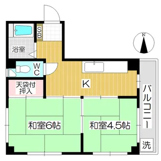 コーポオギノ【3階】の間取り