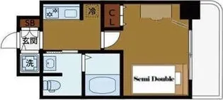 エステムコート難波IIアレグリア【2階】の間取り