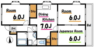 プラムフラワーガーデン【3階】の間取り