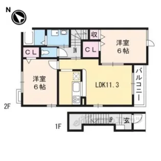 エトワール・フィラント【2階】の間取り