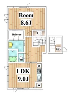 南馬込コートブラン【2階】の間取り
