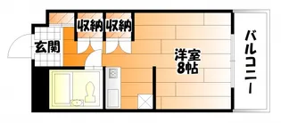 ラ・ポルト旭【4階】の間取り