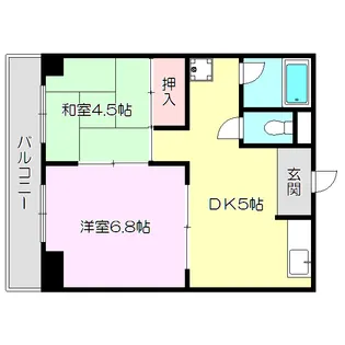 エクセレント上新サンウィング【5階】の間取り