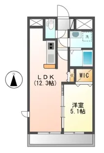アンジューVI【5階】の間取り