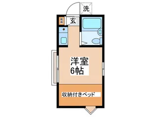 バチェラーハウス【2階】の間取り