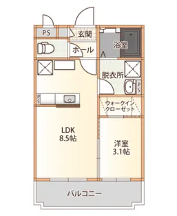 ピピ&ビビ【3階】の間取り