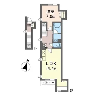 ココール横浜【2階】の間取り