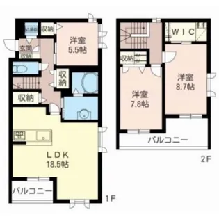 ロイヤルヒルズ武蔵野【3階】の間取り