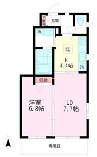 ヴェルデ・フィオーレI【1階】の間取り