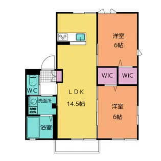 ブラウン・アパート【2階】の間取り