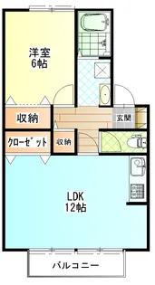 メゾンセジュール【2階】の間取り
