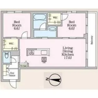 カーサレジーナ【2階】の間取り