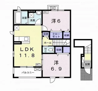 パシフィック 182【2階】の間取り