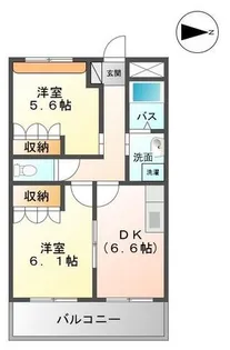 フィールハイムこうれいII【2階】の間取り