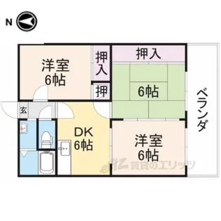 シャトレT1【2階】の間取り