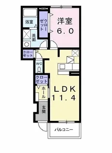 アンジュ II【1階】の間取り