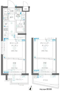ZOOM蒲田EAST【1階】の間取り