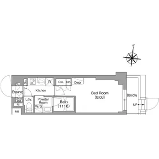 コンフォリア・リヴ大崎【1階】の間取り