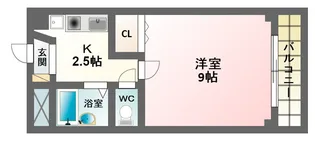 スペースイン田辺【4階】の間取り