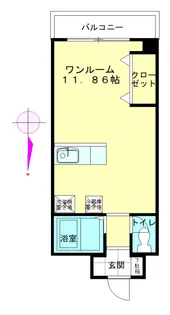 にんべんマンション【3階】の間取り