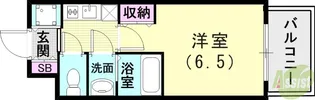 エスリード神戸兵庫駅ミッドポート【13階】の間取り