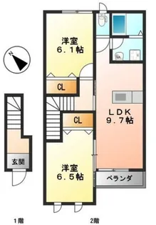 グラート・M【2階】の間取り