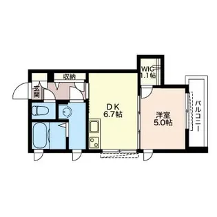 ワイズガーデン浅草【3階】の間取り