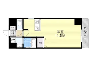プラリア牧野阪【6階】の間取り