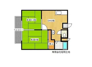 パナハイツシティ【1階】の間取り