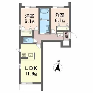 シャーメゾン CLASS 新形【1階】の間取り