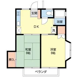 ハウスシェランジェ【1階】の間取り