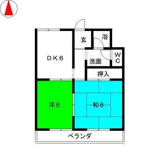 ヒルトップ和合II【1階】の間取り