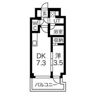 エスリードレジデンス大阪天王寺【3階】の間取り