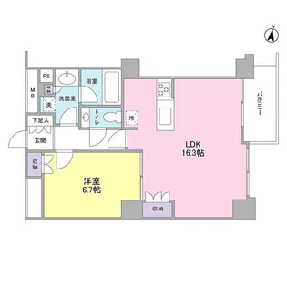 プレディアスタイル池上南EAST【7階】の間取り