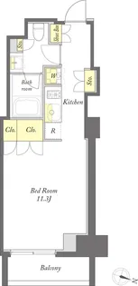 プライムメゾン森下WEST【3階】の間取り