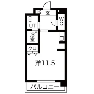 ブロンメゾン平和【5階】の間取り