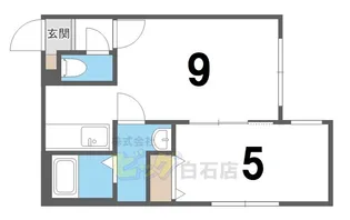 シュクル レーヴ【2階】の間取り