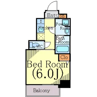 ガーラ・プレシャス渋谷六本木通り【8階】の間取り